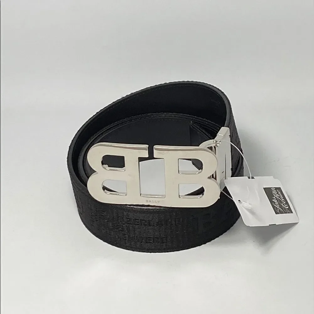 Bally Mirror B Buckle Reversible Belt size 115/46